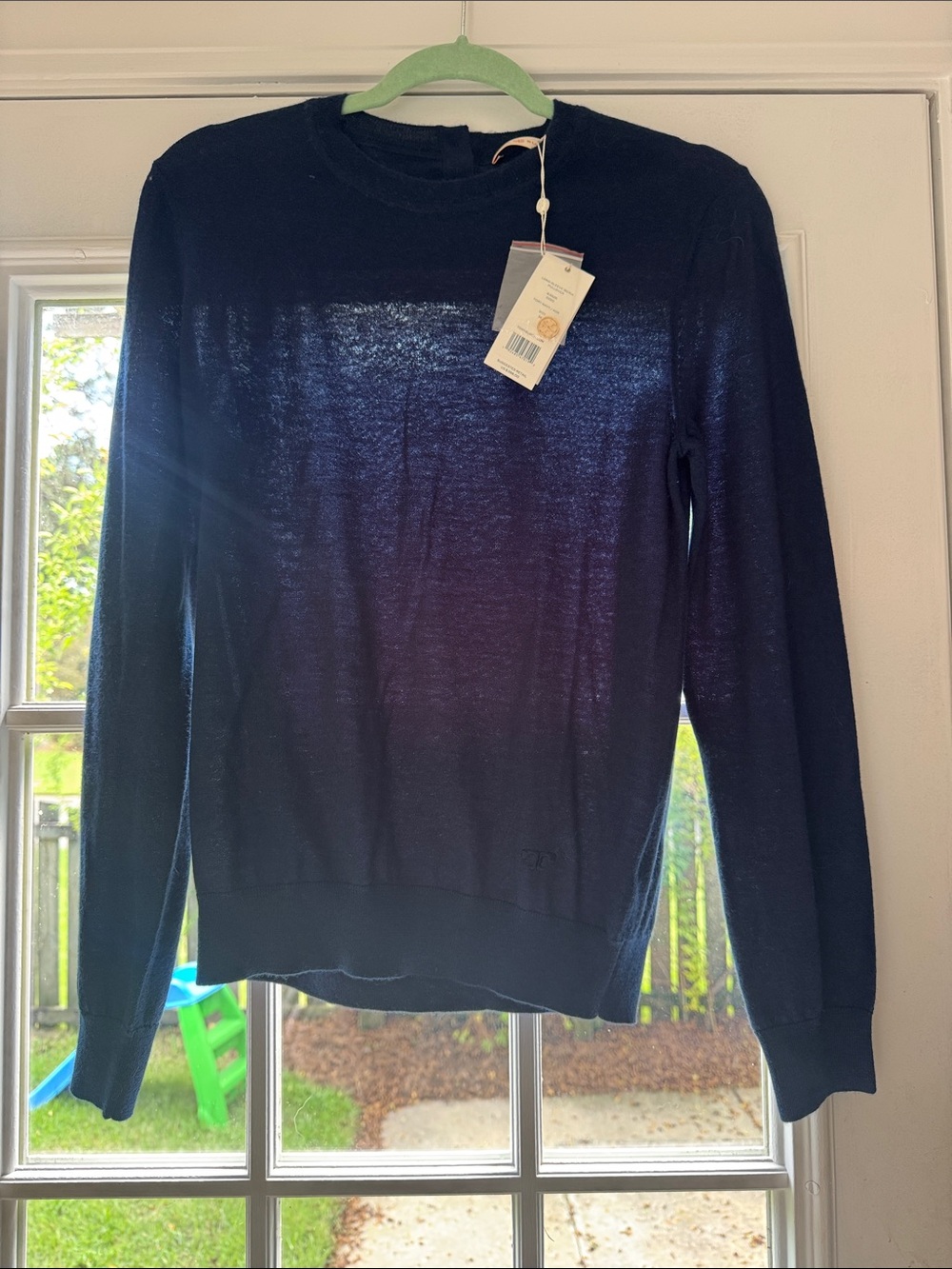 Tory Burch Navy Crewneck Sweater